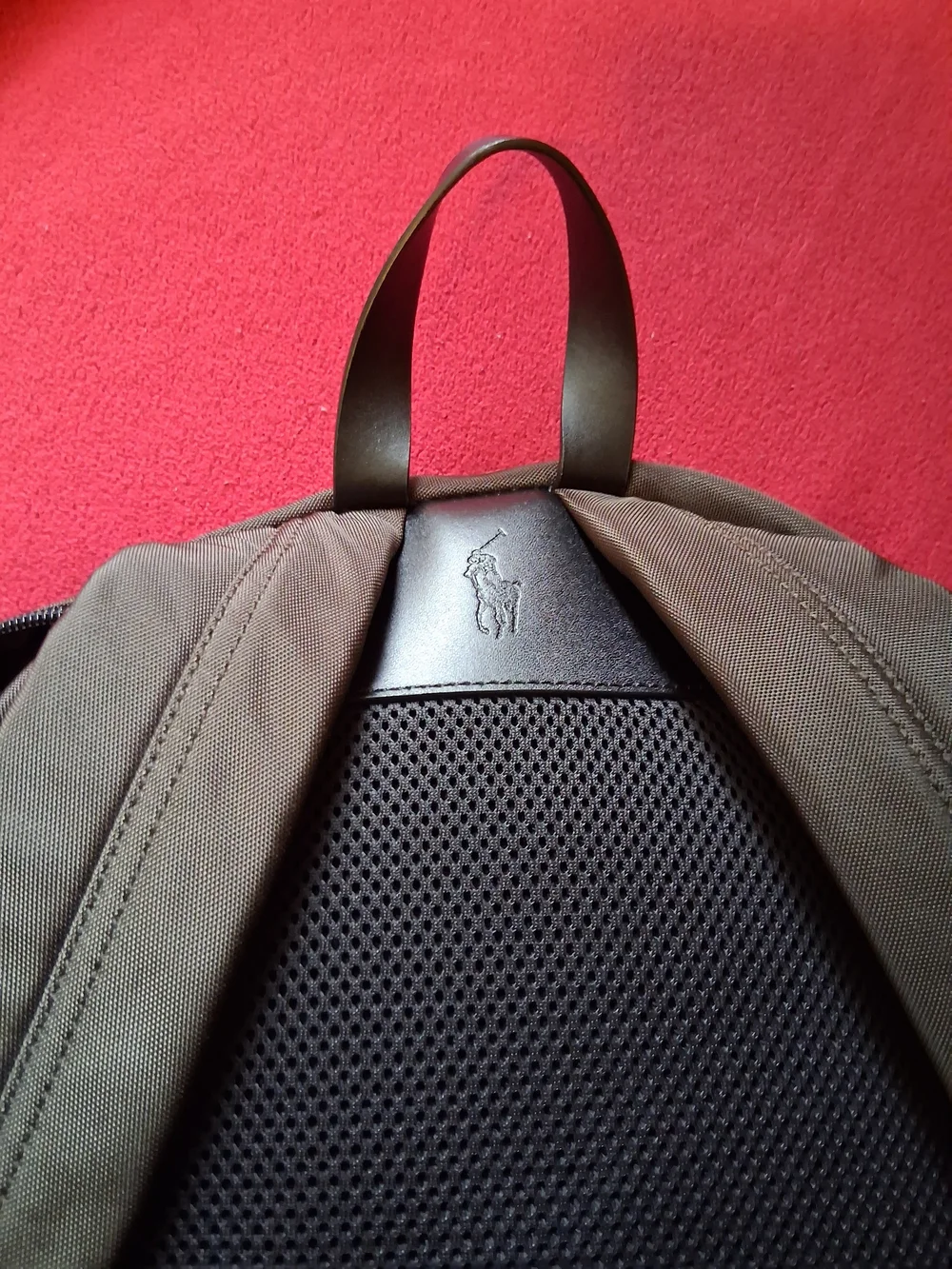 Polo by Ralph Lauren Olive Green & Black Backpack And Duffle Bag